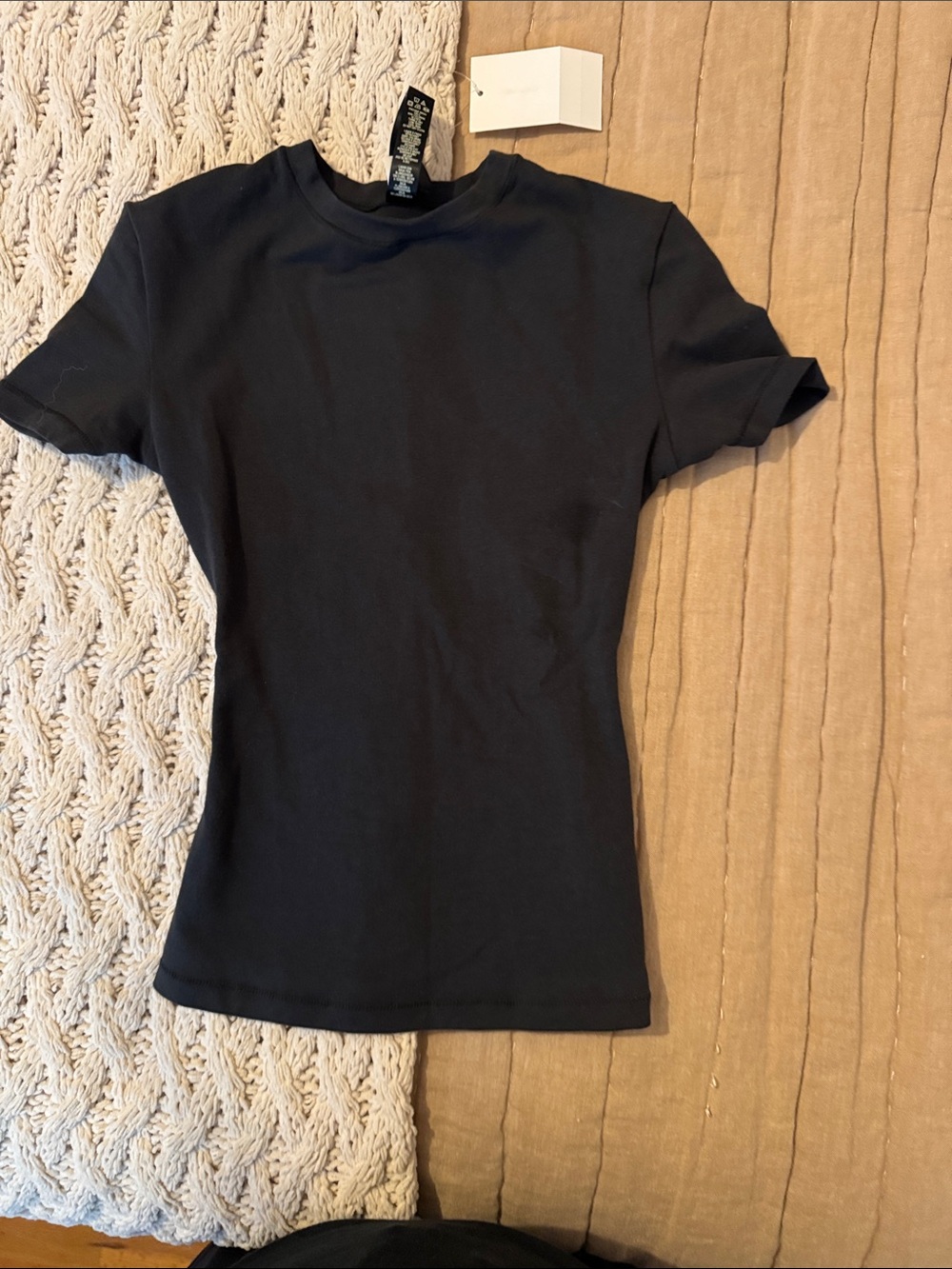 Skims Black Women’s Slim Crew Neck T-Shirt